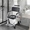 Costway 4-in-1 Bedside Commode Chair with Brakes, Bucket Footrest Padded Seat & Backrest